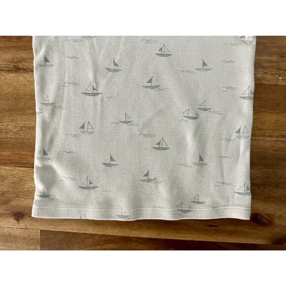 Rylee + Cru Blue Sailboats Summer Knit Short Sleeve Shorts Pajama Set Preppy 4/5 - Picture 5 of 11